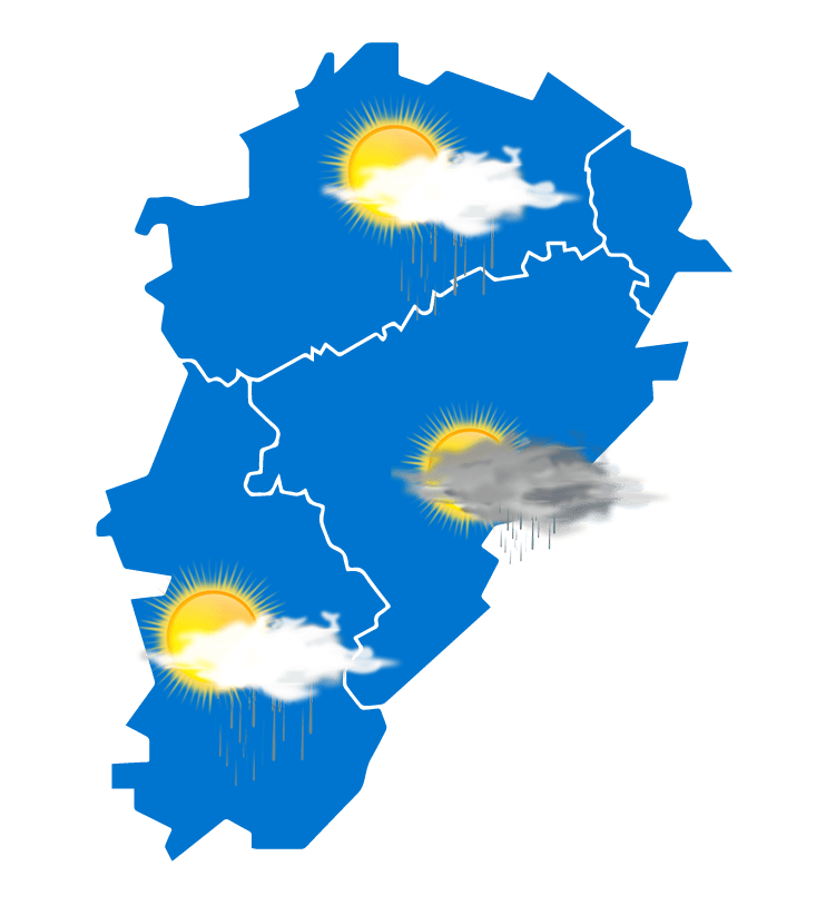 Carte météo à jour + 1