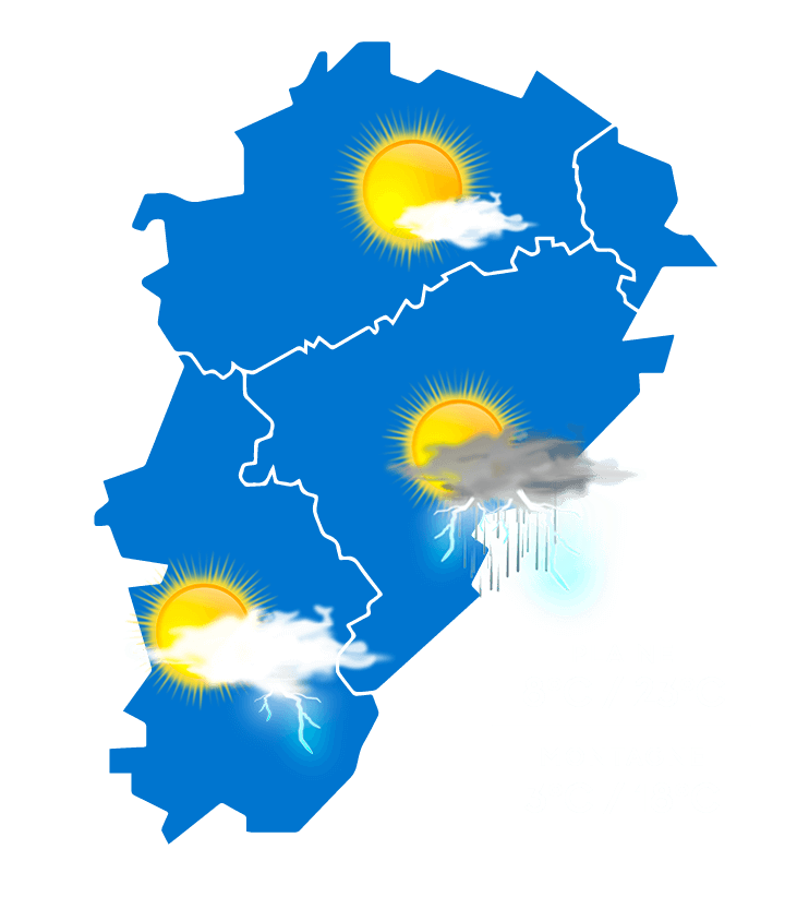 Carte météo à jour + 1