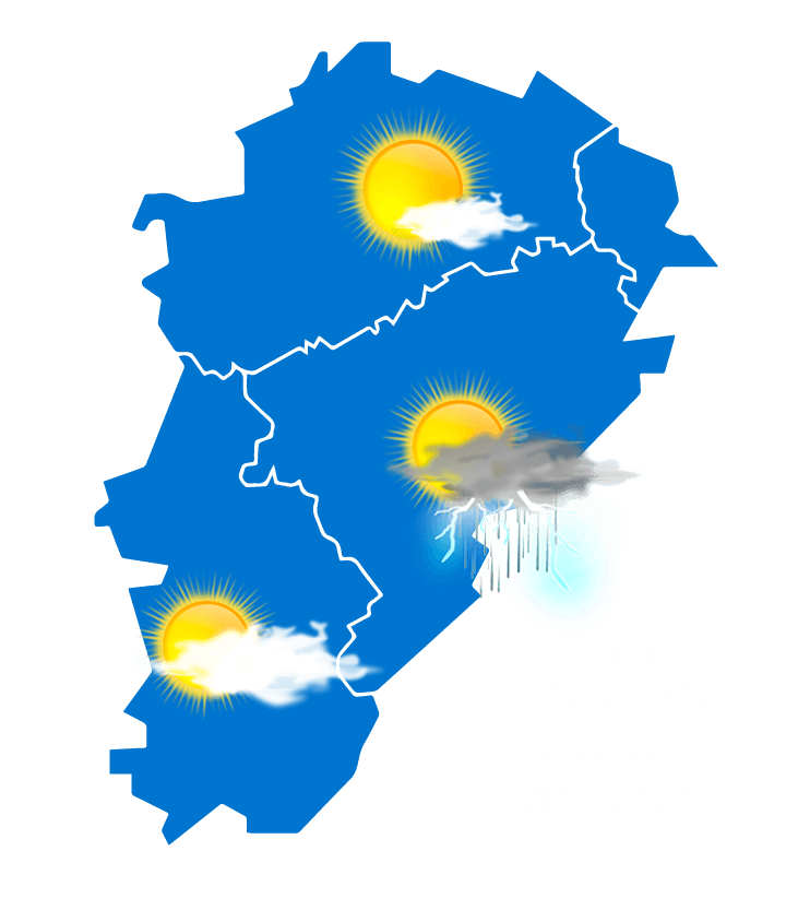 Carte météo à jour + 1