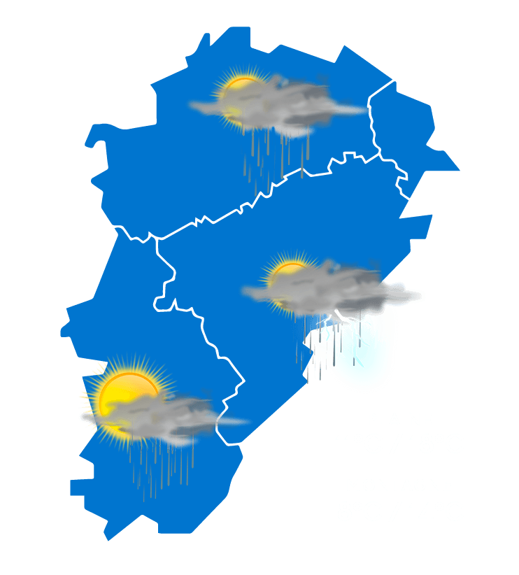 Carte météo à jour + 1