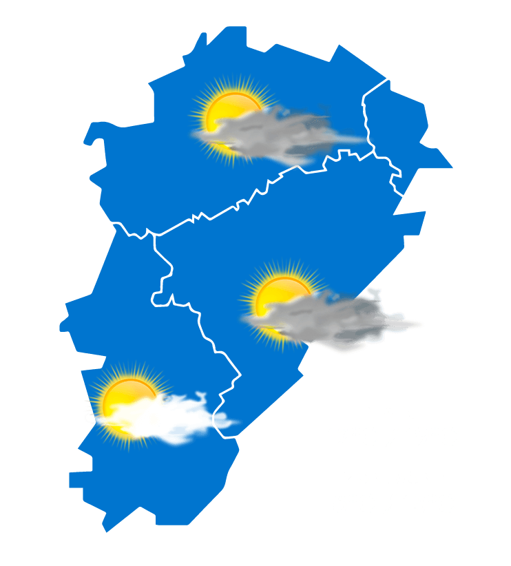 Carte météo à jour + 1