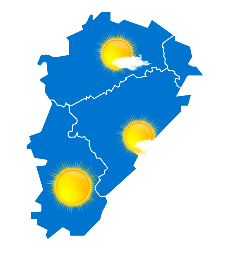 Carte météo à jour + 1