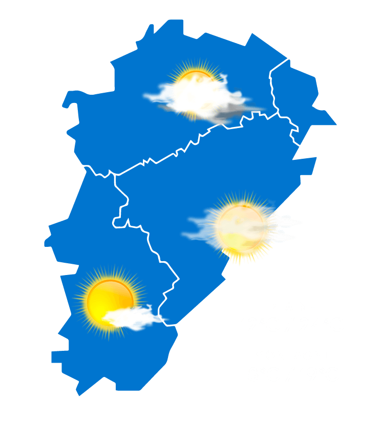 Carte météo à jour + 3