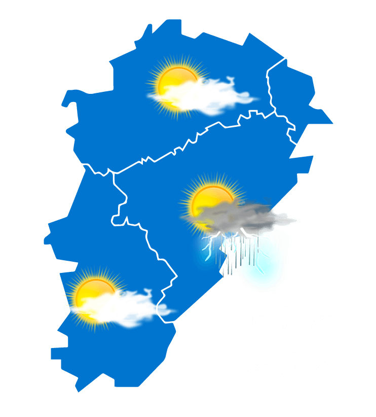 Carte météo à jour + 3
