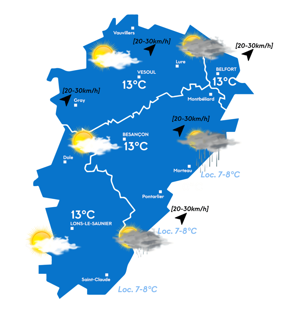 Carte météo du matin