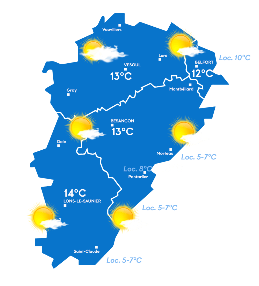 Carte météo du matin