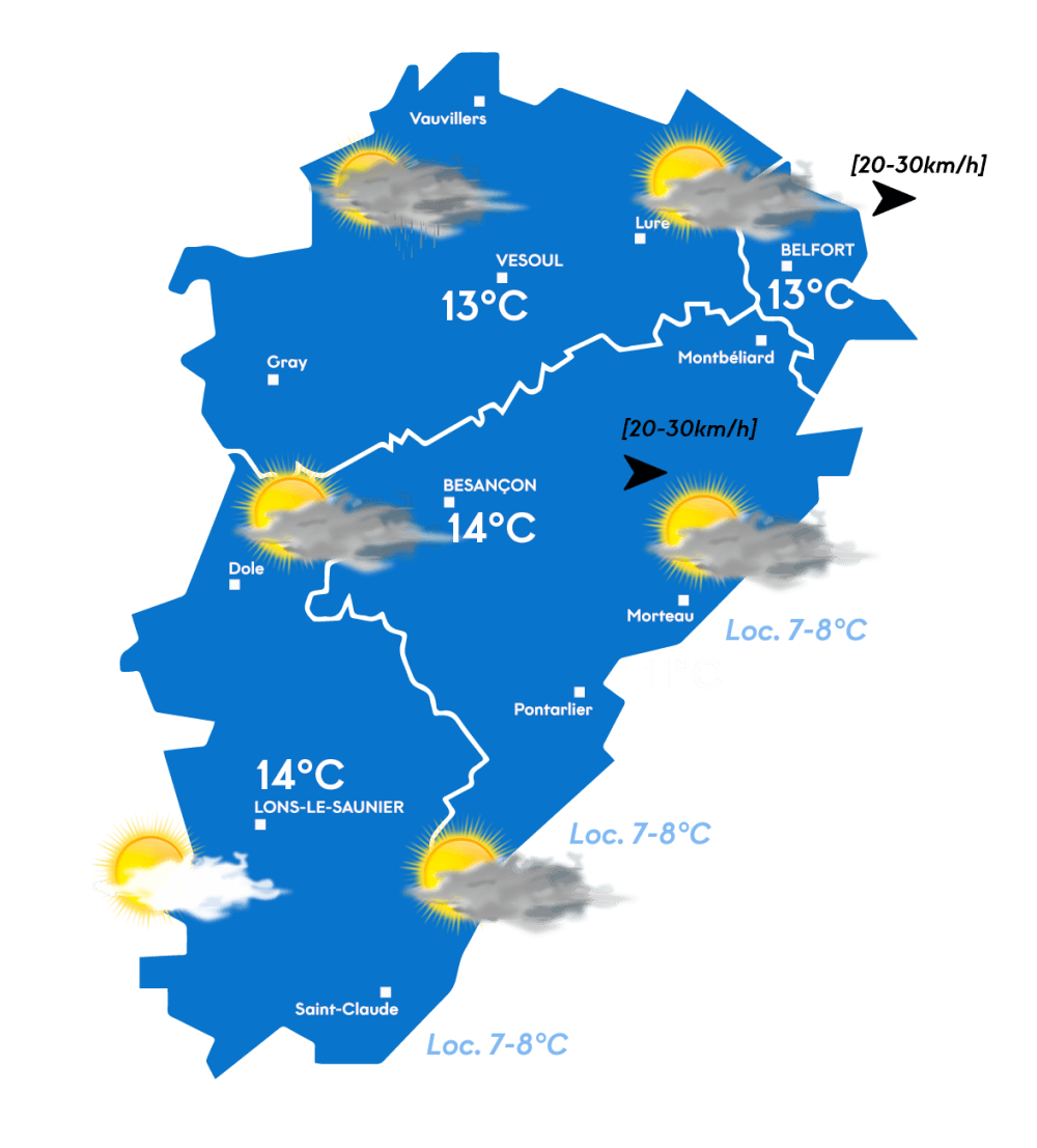 Carte météo du matin