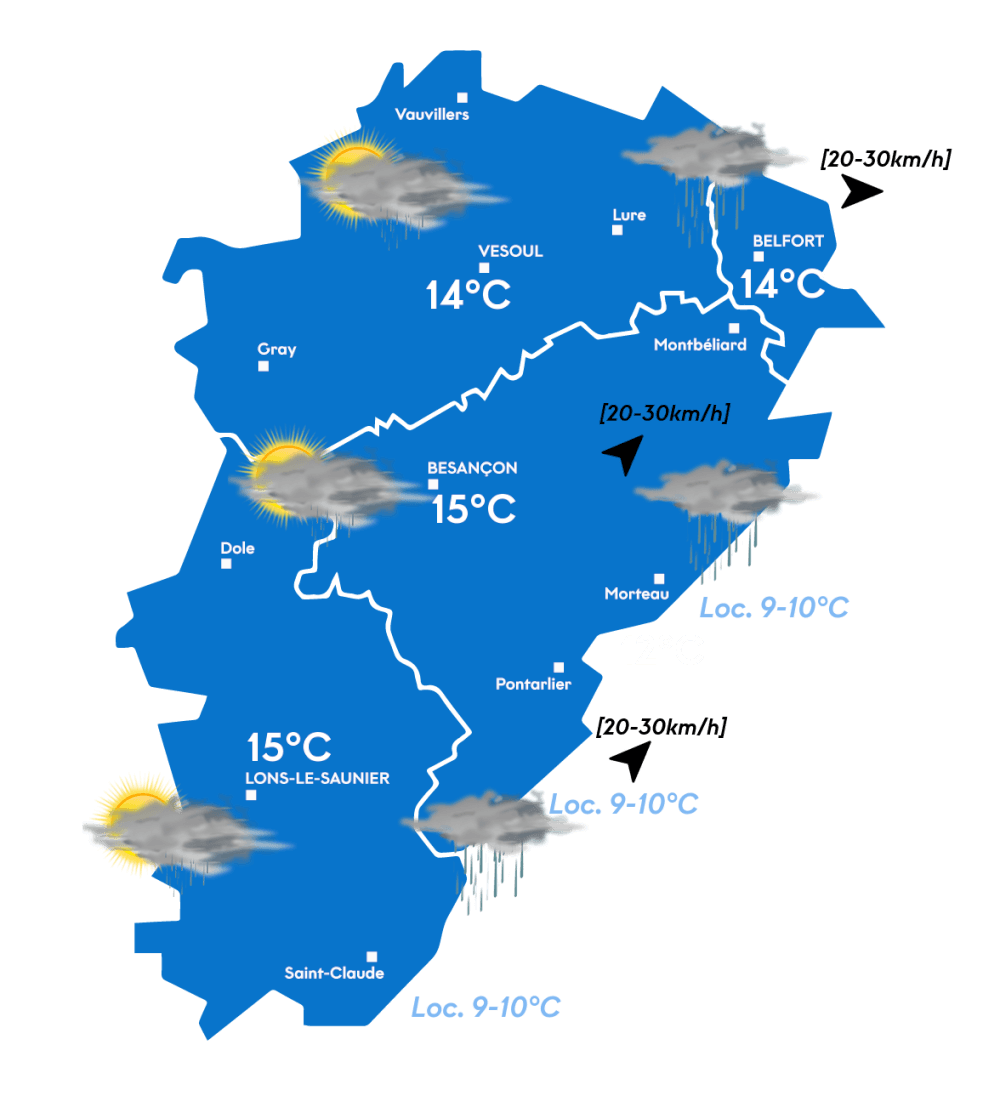 Carte météo du matin